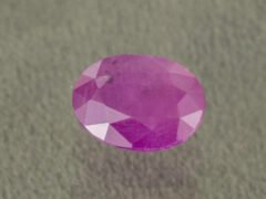 Natural African Ruby Manik 3.11 Carat main view red oval gemstone