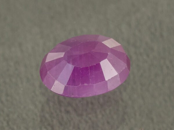 African Ruby 3.11 Carat back profile showing polished underside