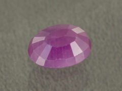 African Ruby 3.11 Carat back profile showing polished underside