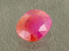 Natural African Ruby Manik 3.61 Carat main view red oval gemstone