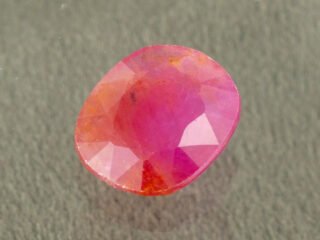 Natural African Ruby Manik 3.61 Carat main view red oval gemstone