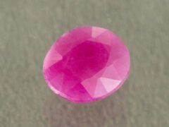Natural African Ruby Manik 4.24 Carat main view red oval gemstone