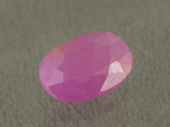 African Ruby 4.37 Carat side angle showing stone depth