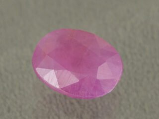 Natural African Ruby Manik 4.38 Carat main view red oval gemstone