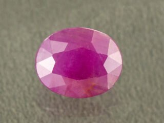 Natural African Ruby Manik 4.42 Carat main view red oval gemstone