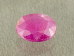 Natural African Ruby Manik 4.56 Carat main view red oval gemstone