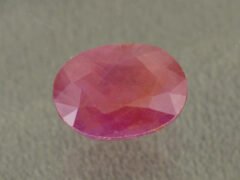Natural African Ruby Manik 4.74 Carat main view red oval gemstone