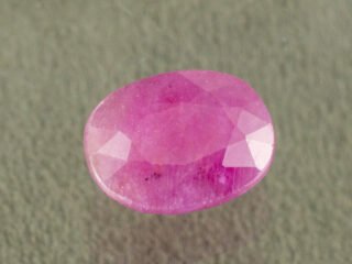 Natural African Ruby Manik 4.83 Carat main view red oval gemstone