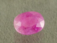 Natural African Ruby Manik 4.83 Carat main view red oval gemstone