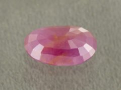 African Ruby 4.92 Carat back profile showing polished underside