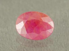 Natural African Ruby Manik 5.22 Carat main view red oval gemstone