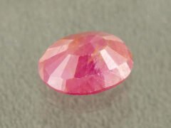 African Ruby 5.22 Carat back profile showing polished underside