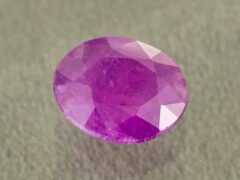 Natural African Ruby Manik 5.30 Carat main view red oval gemstone