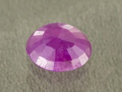 African Ruby 5.30 Carat back profile showing polished underside