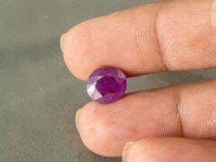 African Ruby 5.30 Carat in-hand size reference for jewelry setting