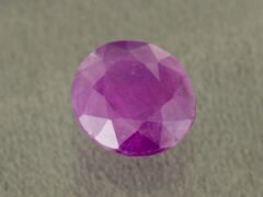 African Ruby 5.30 Carat side angle showing stone depth