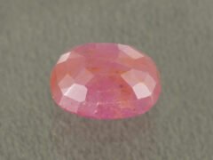 African Ruby 5.40 Carat back profile showing polished underside