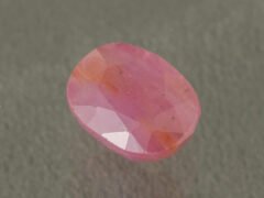 African Ruby 5.40 Carat side angle showing stone depth