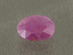 Natural African Ruby Manik 5.95 Carat main view red oval gemstone
