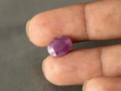 African Ruby 5.95 Carat in-hand size reference for jewelry setting
