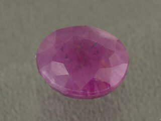 Natural African Ruby Manik 5.98 Carat main view red oval gemstone