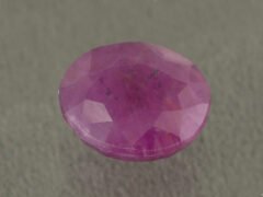Natural African Ruby Manik 5.98 Carat main view red oval gemstone