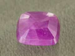 African Ruby 6.01 Carat back profile showing polished underside