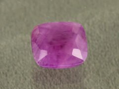 African Ruby 6.01 Carat side angle showing stone depth
