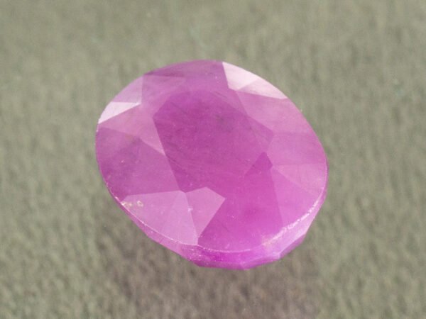 Natural African Ruby Manik 6.55 Carat main view red oval gemstone