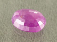 African Ruby 6.55 Carat back profile showing polished underside