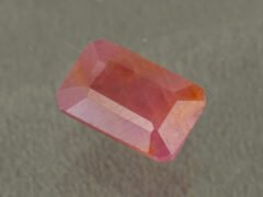 African Ruby 6.83 Carat side angle showing stone depth