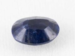 Bangkok blue sapphire neelam 2.85 carat back pavilion view