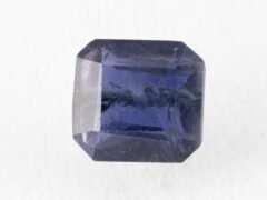 Bangkok blue sapphire neelam 2.85 carat octagon mix cut face-up square crop