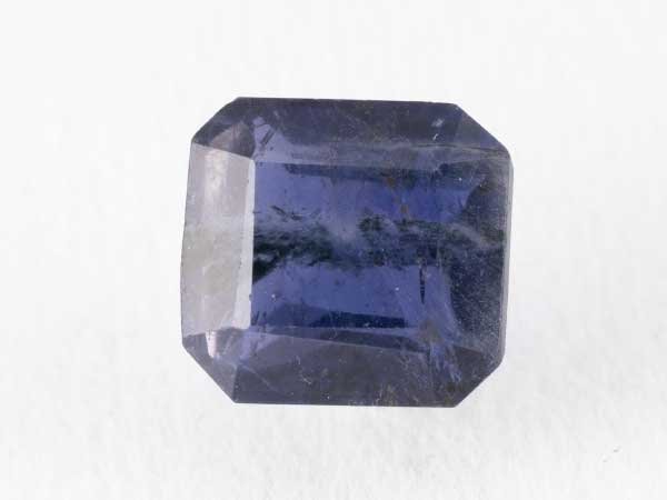 Bangkok blue sapphire neelam 2.85 carat octagon mix cut face-up square crop