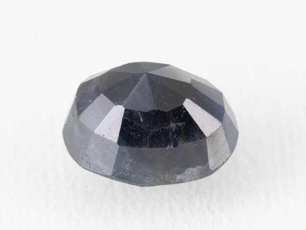 Bangkok blue sapphire neelam 6.95 carat back pavilion view