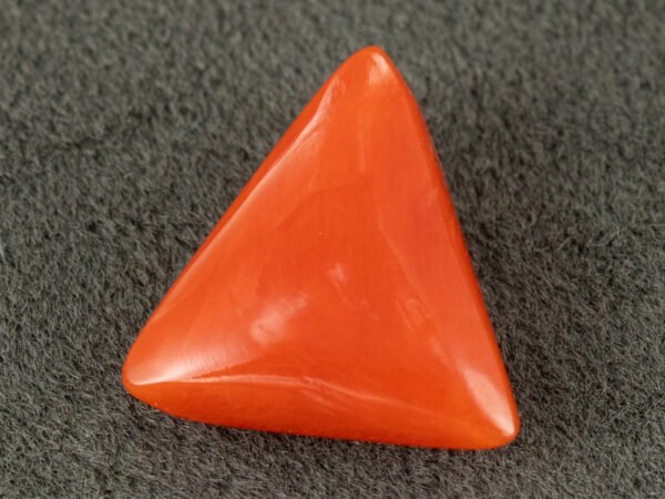 italian red coral moonga 4.32 carat back set 2 profile