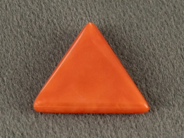 Italian red coral moonga 5.24 carat additional angle natural coral