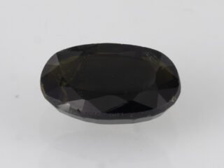 black tourmaline 3.68 carat oval small natural gemstone front