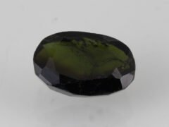 black tourmaline 4.83 carat oval front natural gemstone