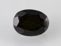 black tourmaline 5.88 carat oval large natural gemstone front