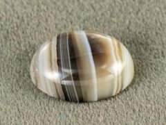 Natural Sulemani Hakik 9.68 Carat Agate Stone main view with natural banding