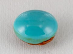American firoza 10.16 carat turquoise loose stone sky blue oval front view
