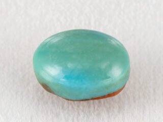 American firoza 5 carat turquoise loose stone sky blue oval front view