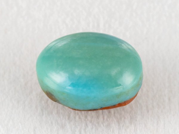 American firoza 5 carat turquoise loose stone sky blue oval front view