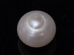 Cultured Pearl Moti 10.91 carat back view rounded surface SKU RG-PEARL-B1-10.91-12x10