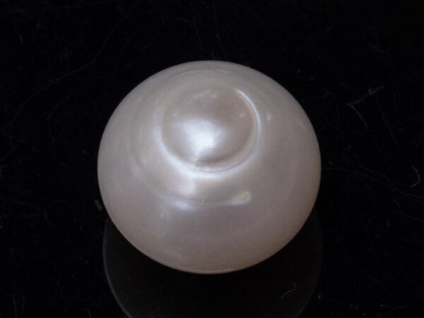 Cultured Pearl Moti 10.91 carat back view rounded surface SKU RG-PEARL-B1-10.91-12x10