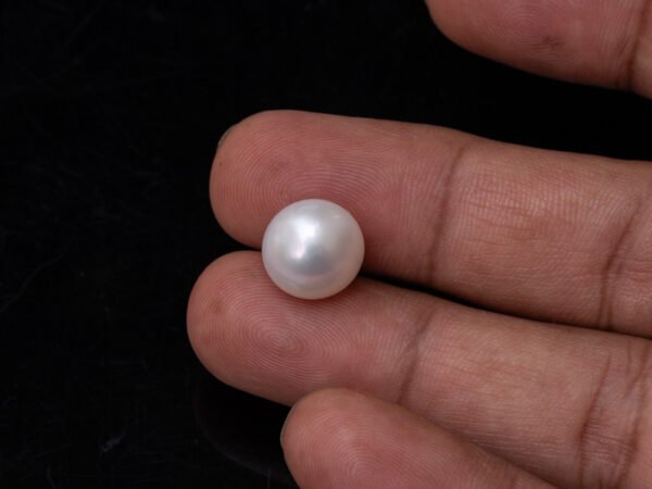 Cultured Pearl Moti 10.91 carat in-hand actual size SKU RG-PEARL-B1-10.91-12x10