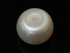 Cultured Pearl Moti 10.99 carat back view rounded surface