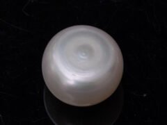 Cultured Pearl Moti 11.40 carat back view rounded surface SKU RG-PEARL-B1-11.40-11.4x8.7