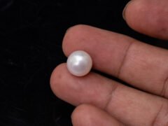 Cultured Pearl Moti 11.40 carat in-hand actual size SKU RG-PEARL-B1-11.40-11.4x8.7